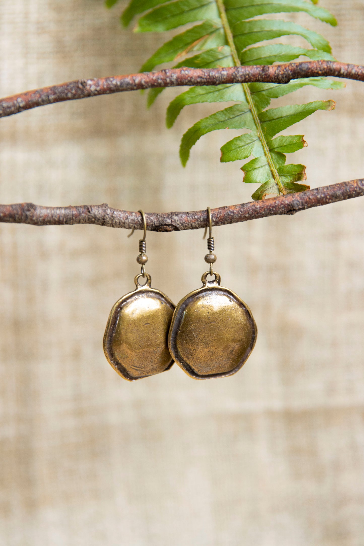 Antique Brass Earrings